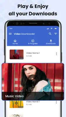 Download Video, Downloader android App screenshot 1